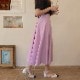 フレアライン コットンロングスカート