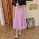 フレアライン コットンロングスカート