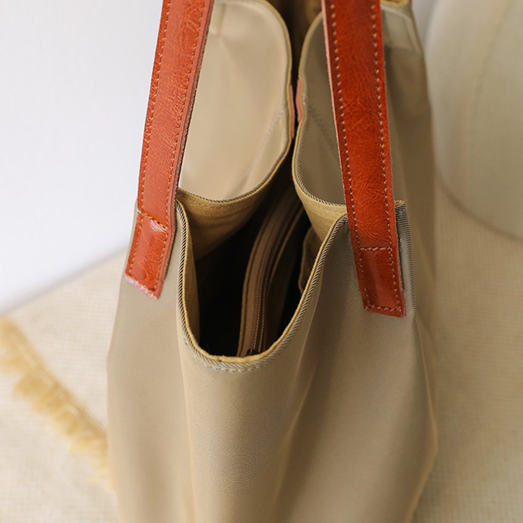 大きめ ナイロンキャンバス トートバッグ