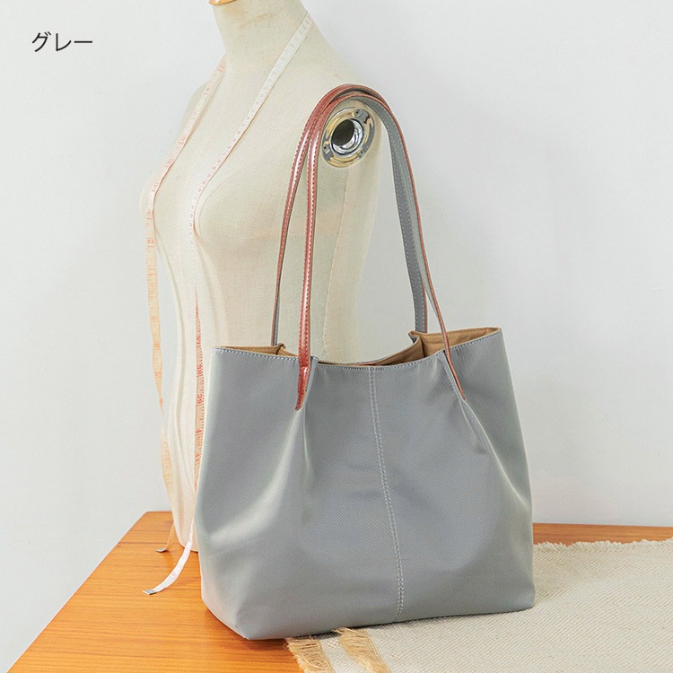 大きめ ナイロンキャンバス トートバッグ