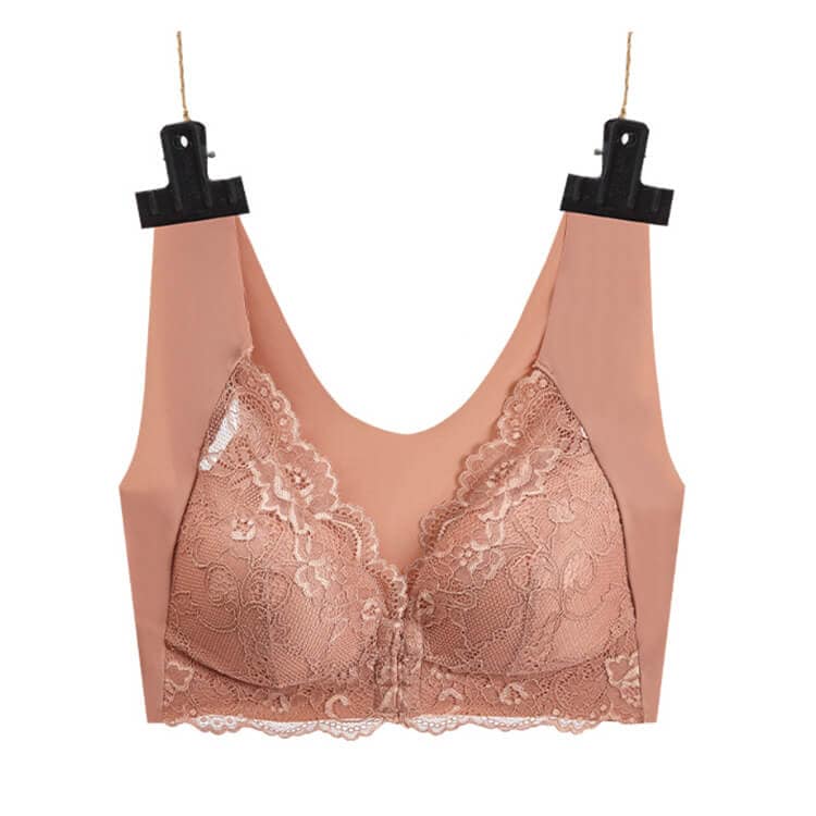 バックUネック フロントホック ノンワイヤー ブラ