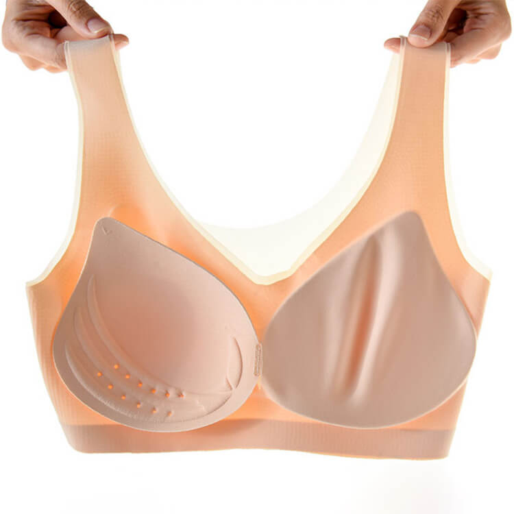 極薄 シームレス ノンワイヤー 脇高 スポーツブラ