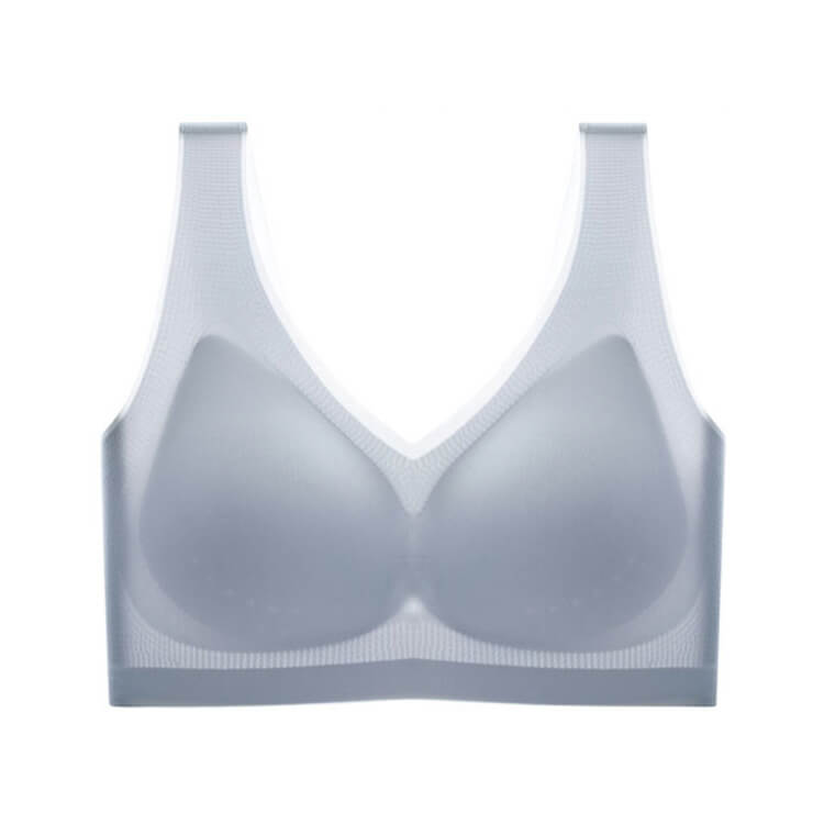 極薄 シームレス ノンワイヤー 脇高 スポーツブラ
