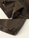Aライン ショート丈 ワイド レザーパンツ