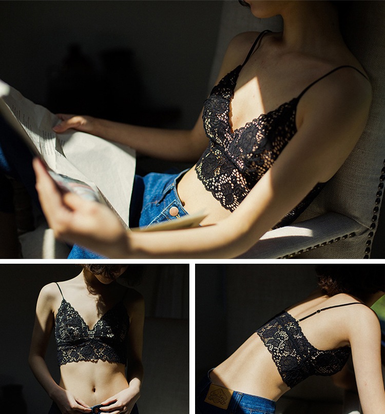 シースルー 総レース ブラレット