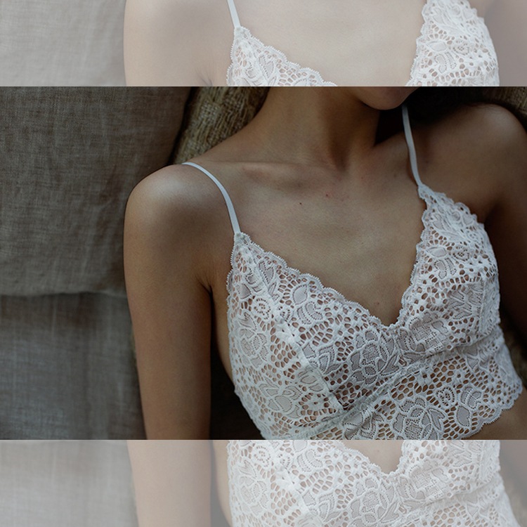 シースルー 総レース ブラレット