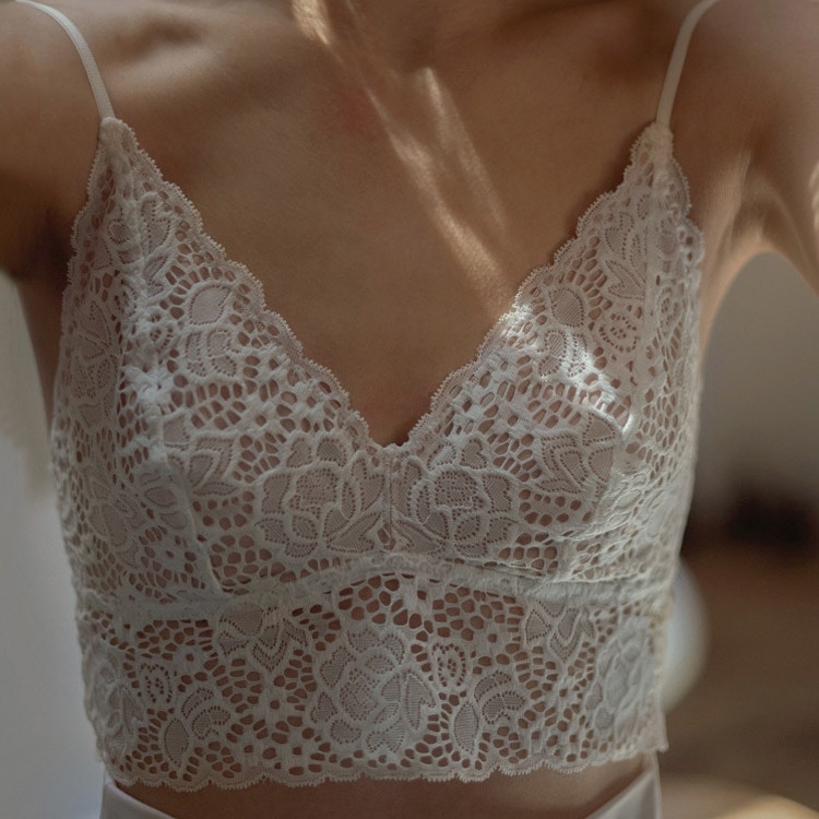 シースルー 総レース ブラレット