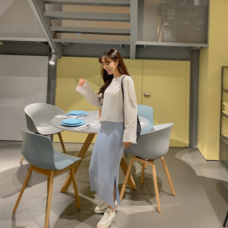 サイドスリット ストレッチ タイトスカート