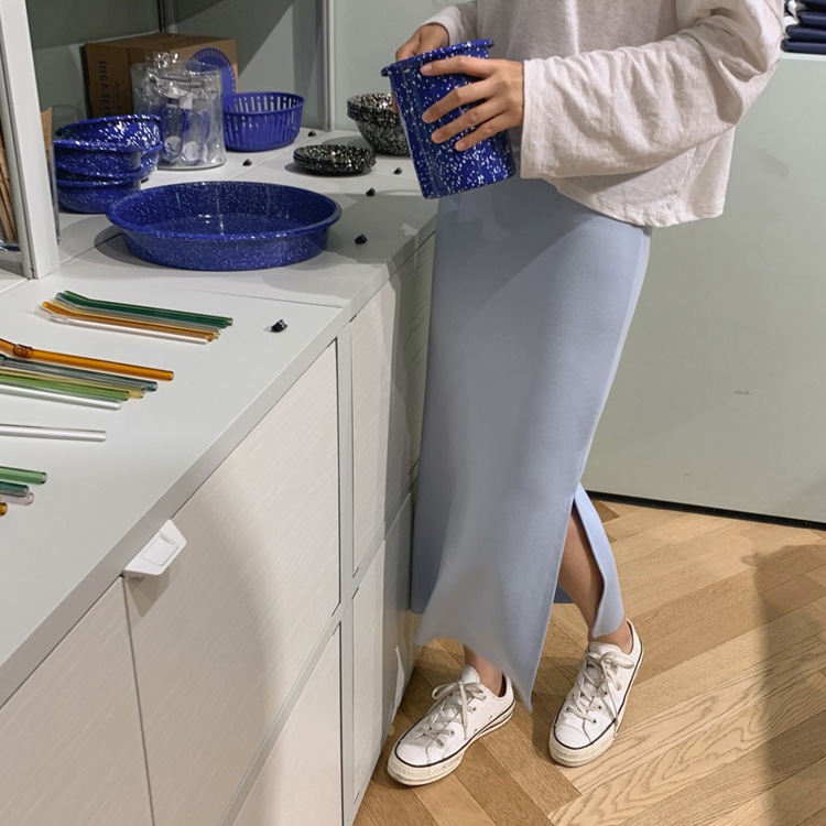 サイドスリット ストレッチ タイトスカート