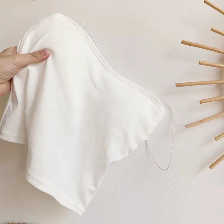 カップ付き 細肩紐 ベアトップ風 キャミソール