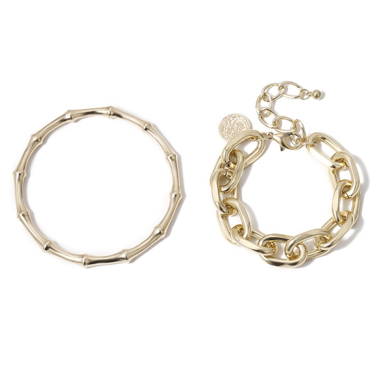 コイン チェーン 2点セット ブレスレット