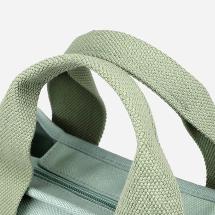 仕切り付き収納 シンプル キャンバス ミニトートバッグ