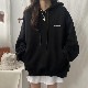 フード付き ゆったり バックプリント パーカー