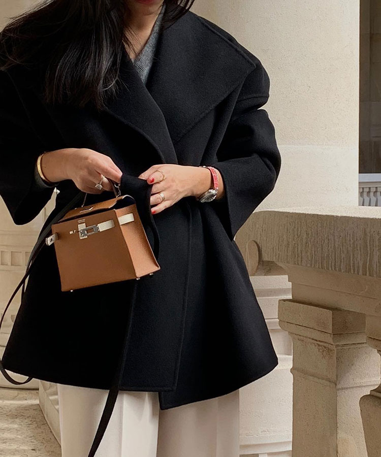 ビックカラー ゆったり ガウンコート コクーンコート