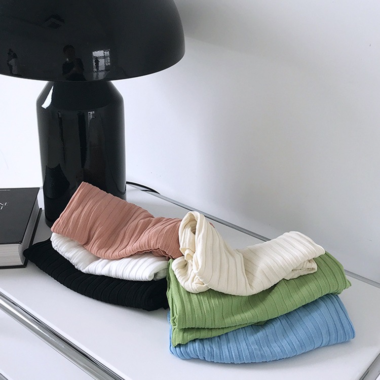 デコルテ見せ Uライン リブ 半袖Tシャツ