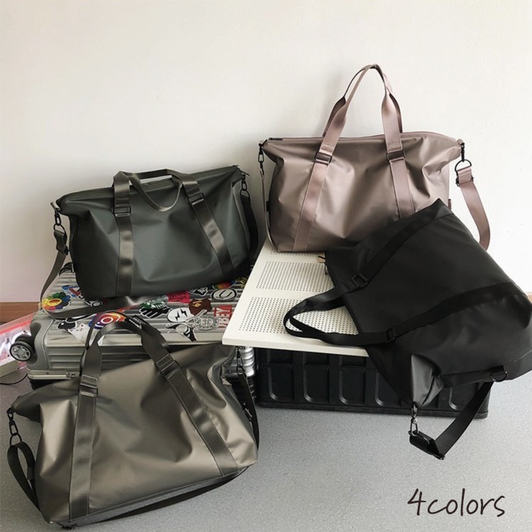 大きめ 大容量 クールサテン かっこいい 旅行バッグ