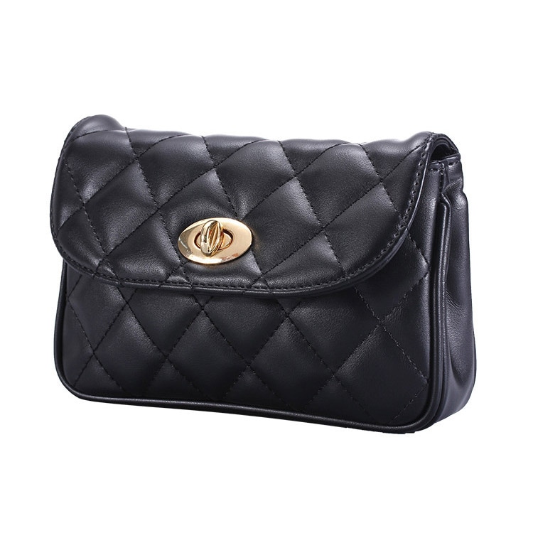 DIN MARKET FANNY PACK ブラック ダイヤステッチボディバック DIN MARKET 】 FANNY PACK｜ ディンマーケット ファニーパック