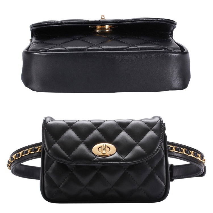 チェーンベルト ダイヤステッチ ボディバッグ