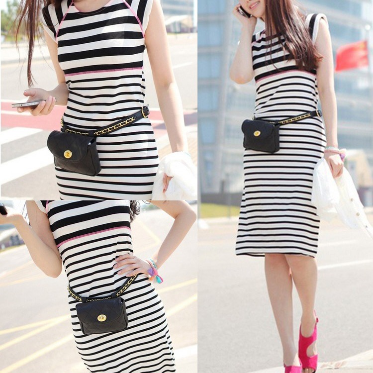 チェーンベルト ダイヤステッチ ボディバッグ