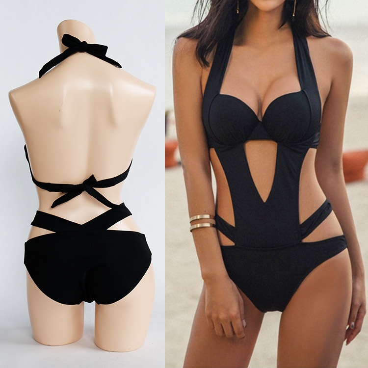 セクシーな背中見せ大胆カットの水着ワンピース モノキニ