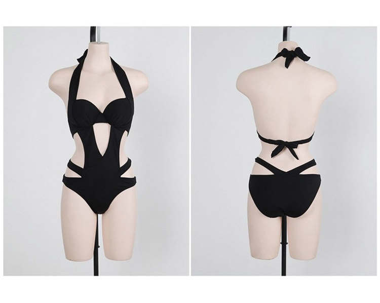 セクシーな背中見せ大胆カットの水着ワンピース モノキニ