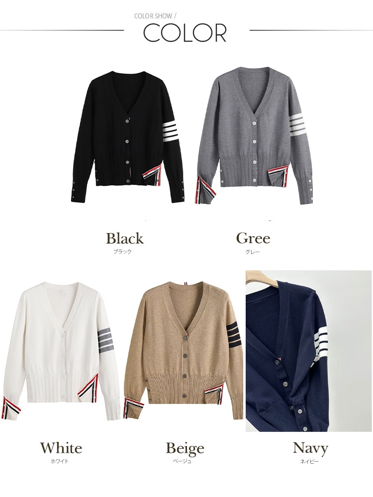 ゴルフウェア トリコロール ライン Vネック | スポーツウエア | 韓国