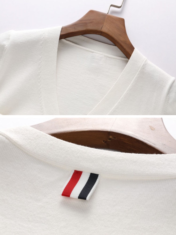 ゴルフウェア トリコロール ライン Vネック