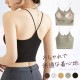ブラカップ付き バッククロス ショート丈 キャミソール

