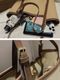 バイカラー 大きめ レザー トートバッグ