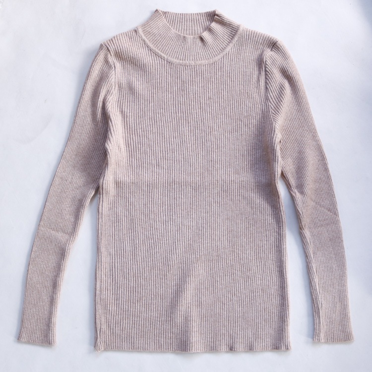 ハイネック フィットタイプ ウール ニット セーター