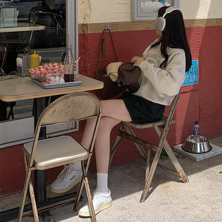 ゆったり 裏起毛 ロゴ スウェット トップス