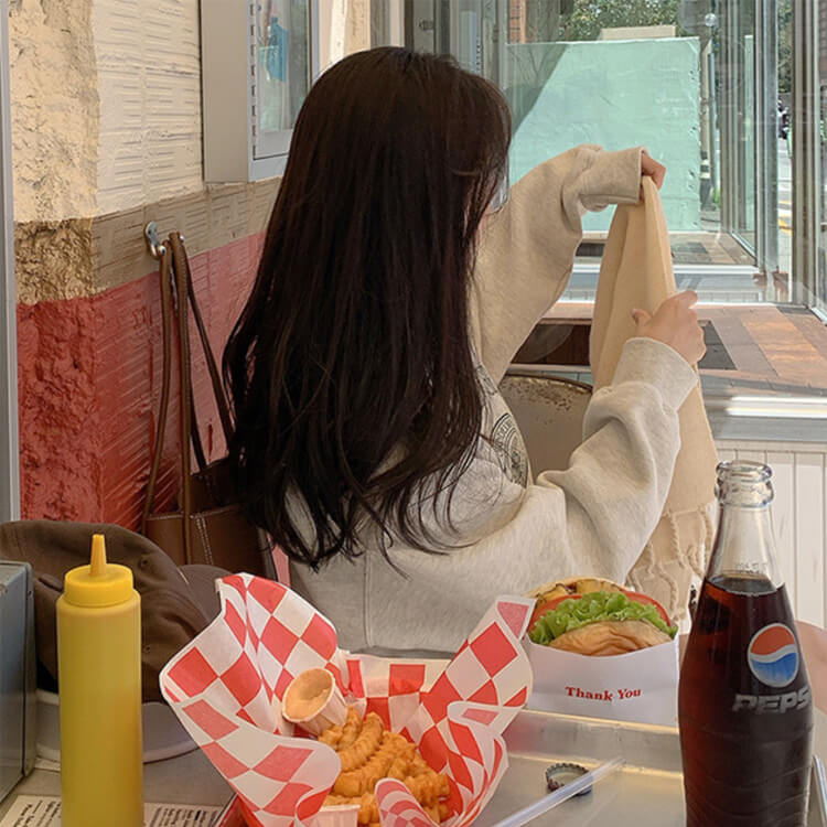 ゆったり 裏起毛 ロゴ スウェット トップス