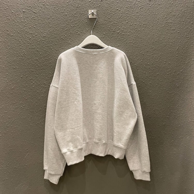 胸元刺繍 裏起毛 プルオーバー スウェット トレーナー