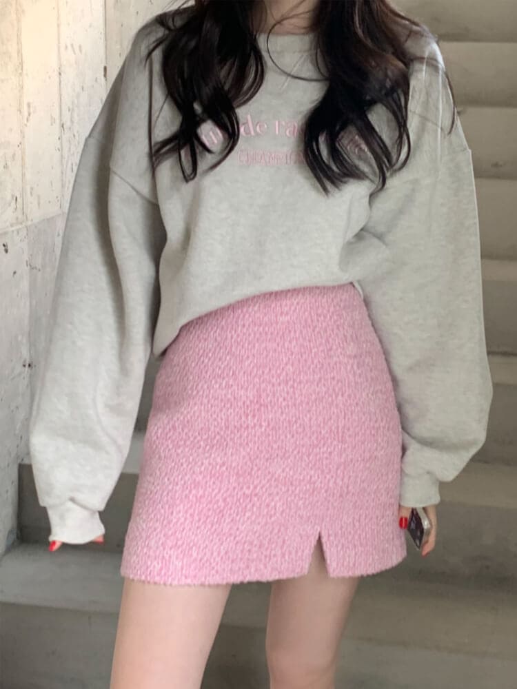 胸元刺繍 裏起毛 プルオーバー スウェット トレーナー