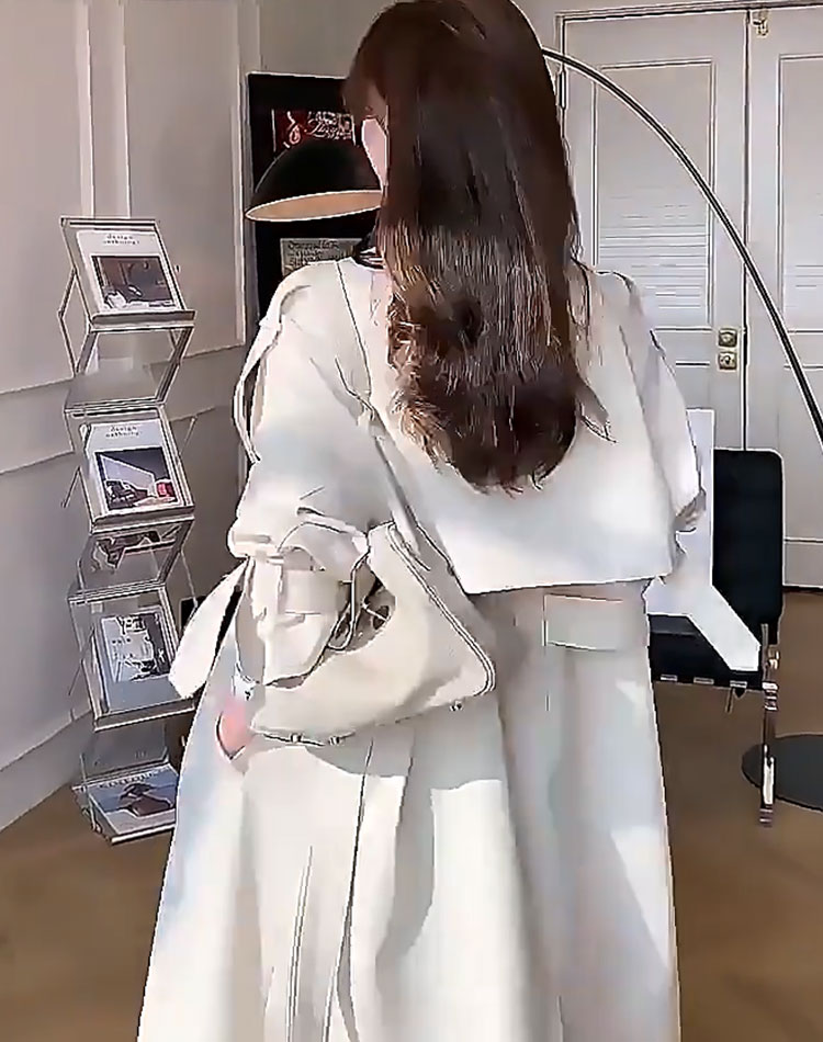 ゆったり ロング丈 ガウン トレンチコート