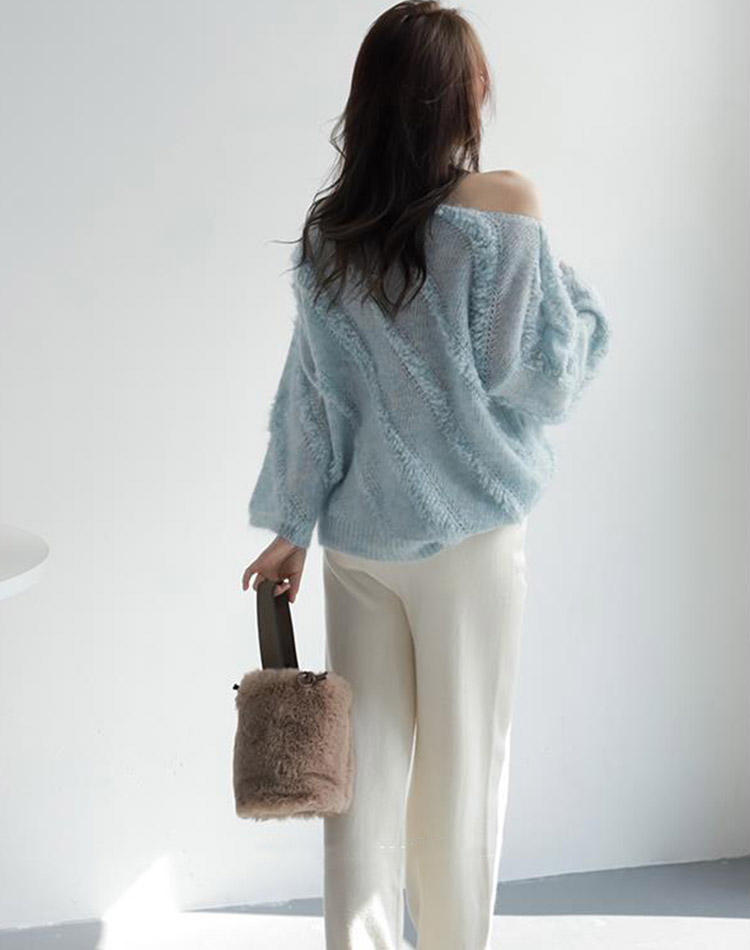 ふんわり ボートネック プルオーバー セーター ニット