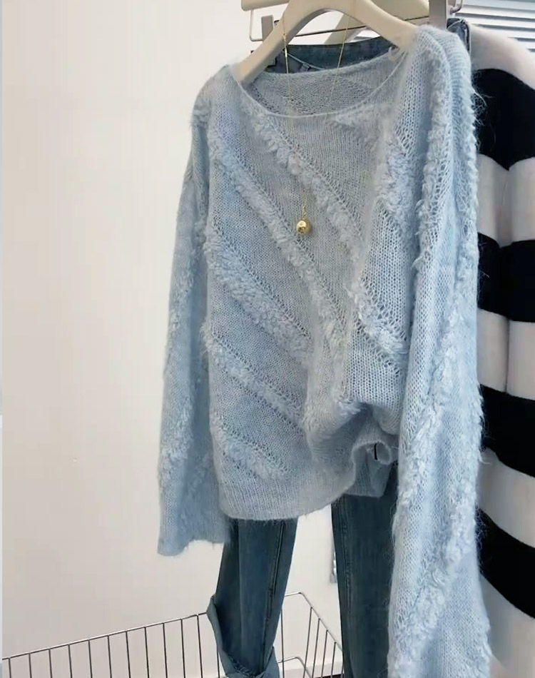 ふんわり ボートネック プルオーバー セーター ニット