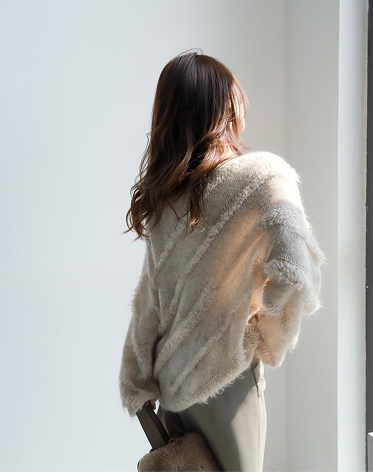 ふんわり ボートネック プルオーバー セーター ニット