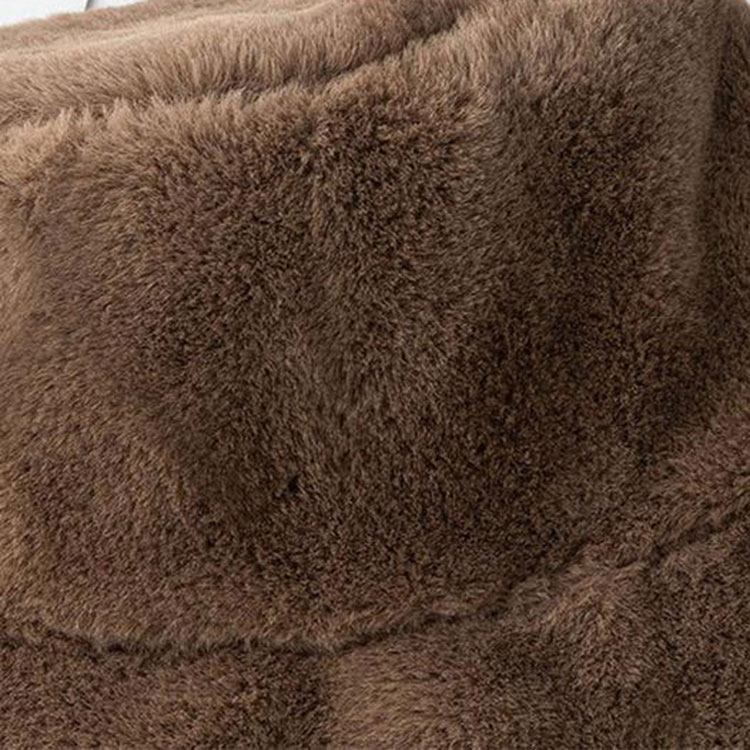 もこもこフェイクファー バケットハット