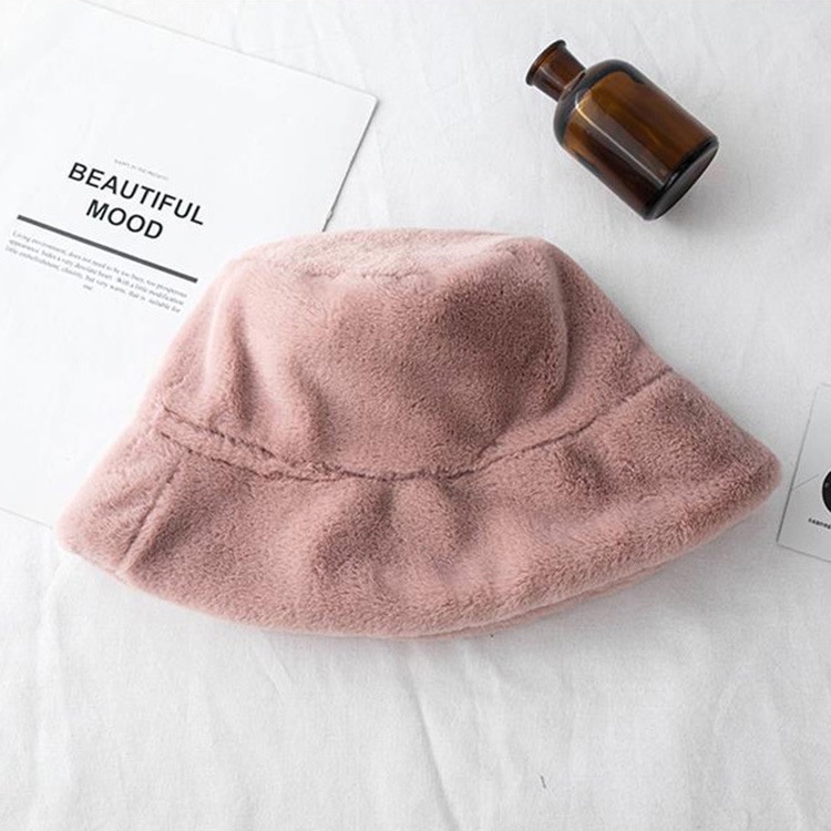 もこもこフェイクファー バケットハット