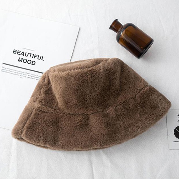もこもこフェイクファー バケットハット