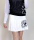 韓国ゴルフウェア レタリング刺繍 プリーツスカート