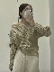 スラッシュドネック オフショルダー ドルマン袖 ニット