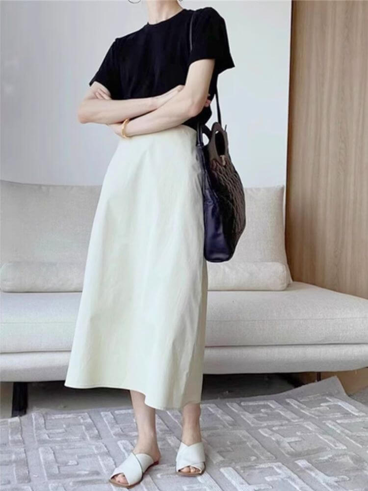 背中開き バッククロス 半袖 Tシャツ

