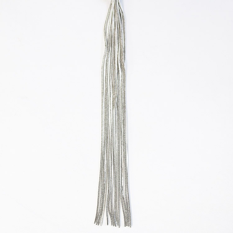 ツイストデザイン 7連 ロングチェーン ネックレス