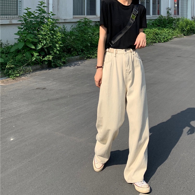 ハイウエストワイドロングパンツ デニム