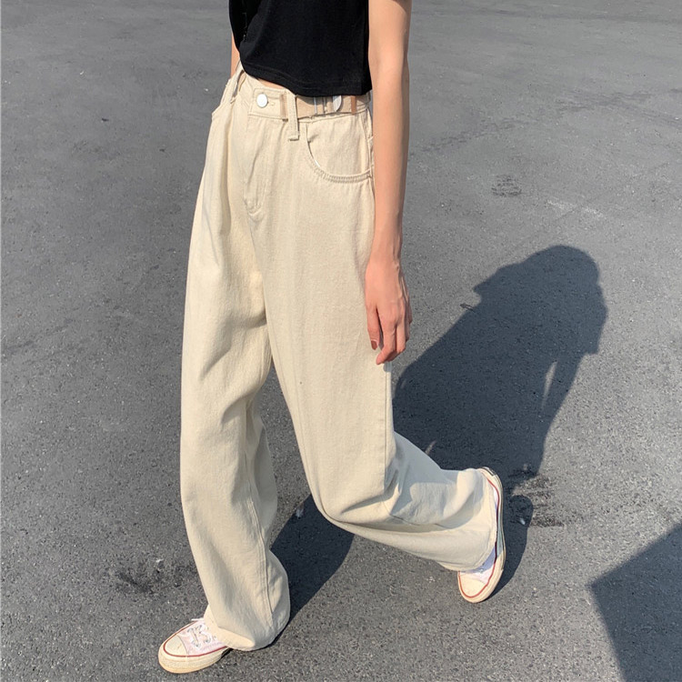 ハイウエストワイドロングパンツ デニム