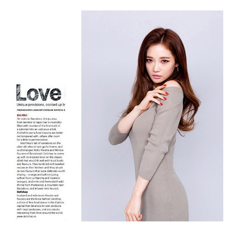 ボートネック タイトニットワンピース