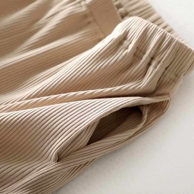 M-3L てろんと感 ブラカップ付き 半袖 七分丈 ルームウェア