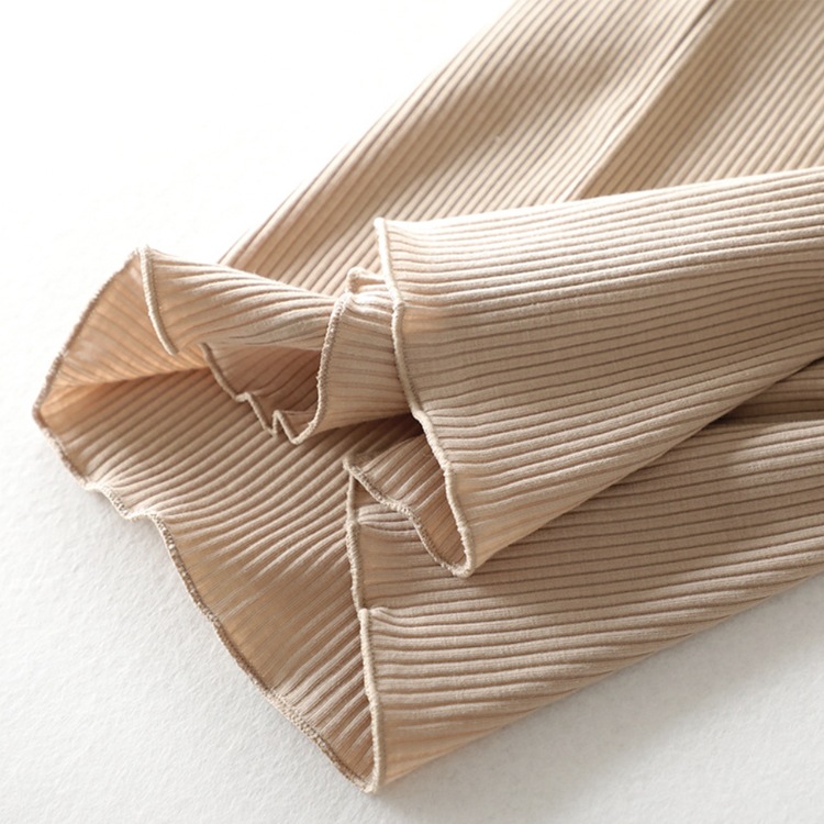 M-3L てろんと感 ブラカップ付き 半袖 七分丈 ルームウェア